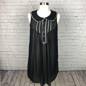 Forever 21 Black Sheer Tunic Dress - Size M